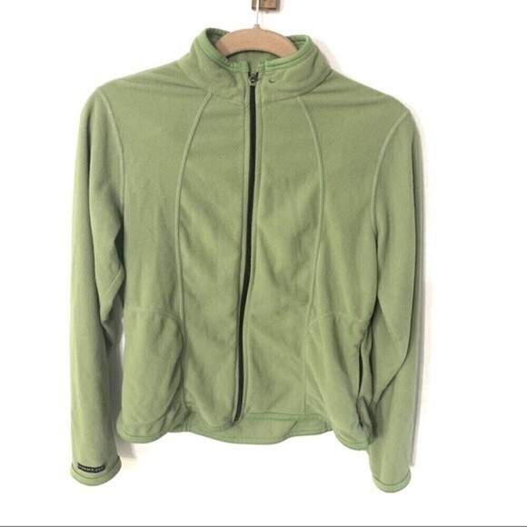 NIKEvintage green fleece zip up jacket